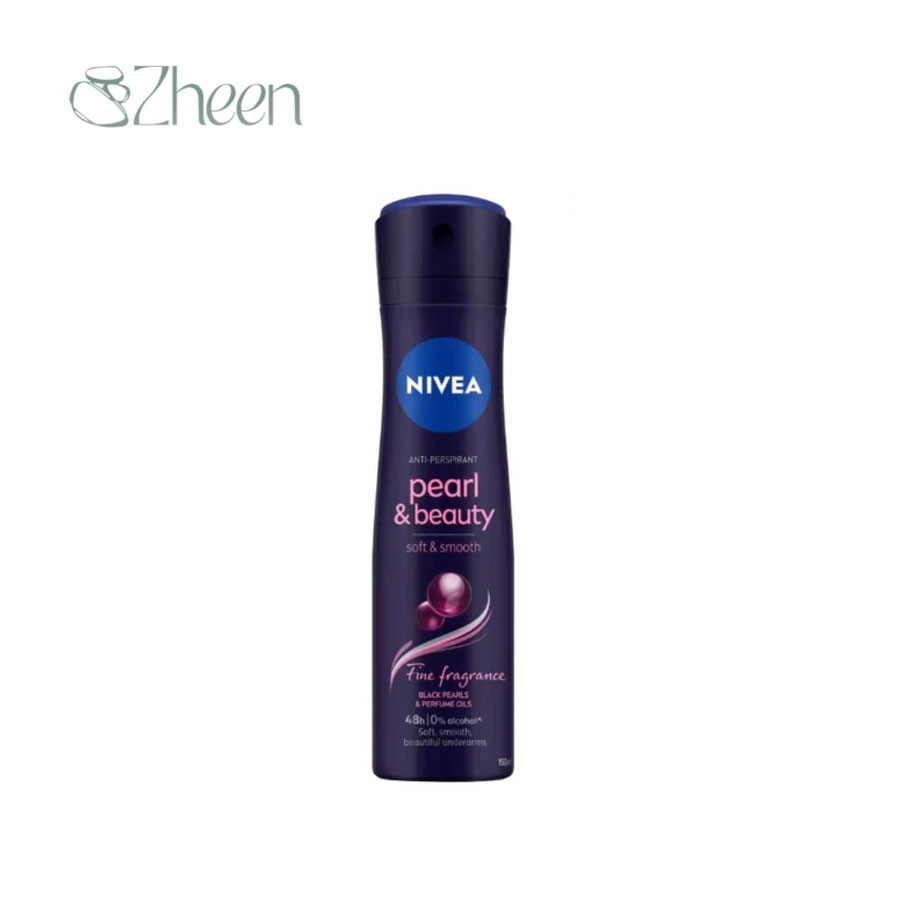 اسپری زنانه نیوا مدل بلک اند وایت PEARL & BEAUTY